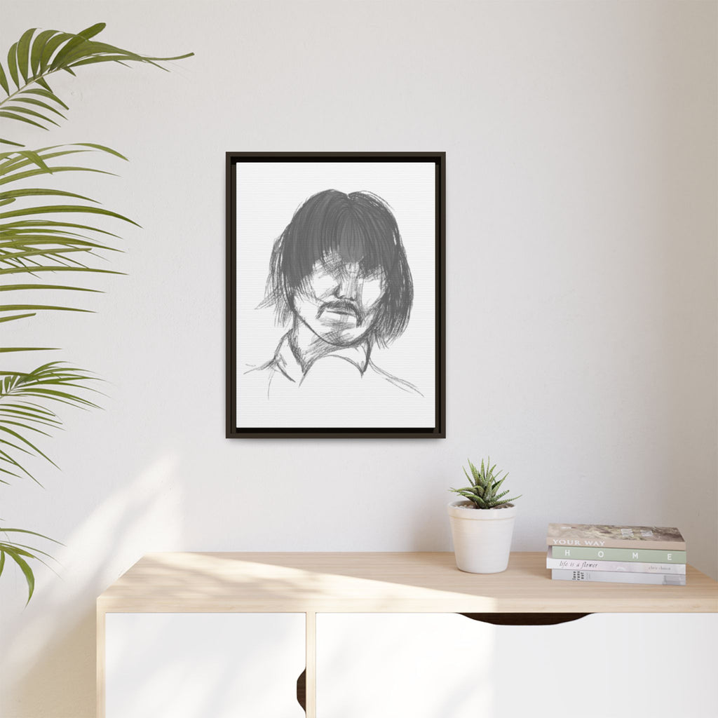 "The Man" Framed Matte Canvas Portrait