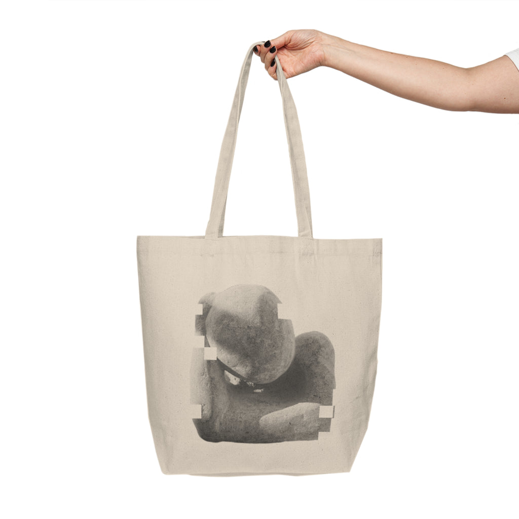 Canvas Tote Bag "Leaning Man" Print