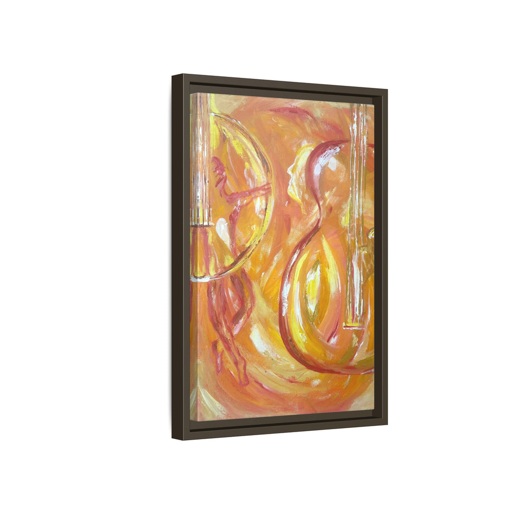 "Guitar People" Matte Framed Canvas