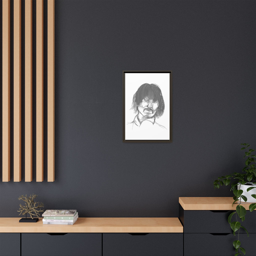"The Man" Framed Matte Canvas Portrait