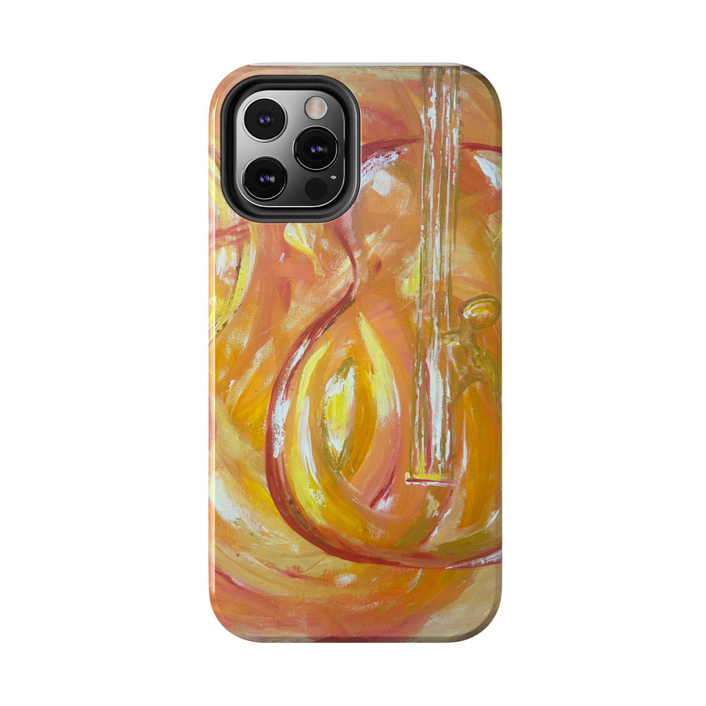"Guitar People" Abstract Warm Guitar Art Phone Case