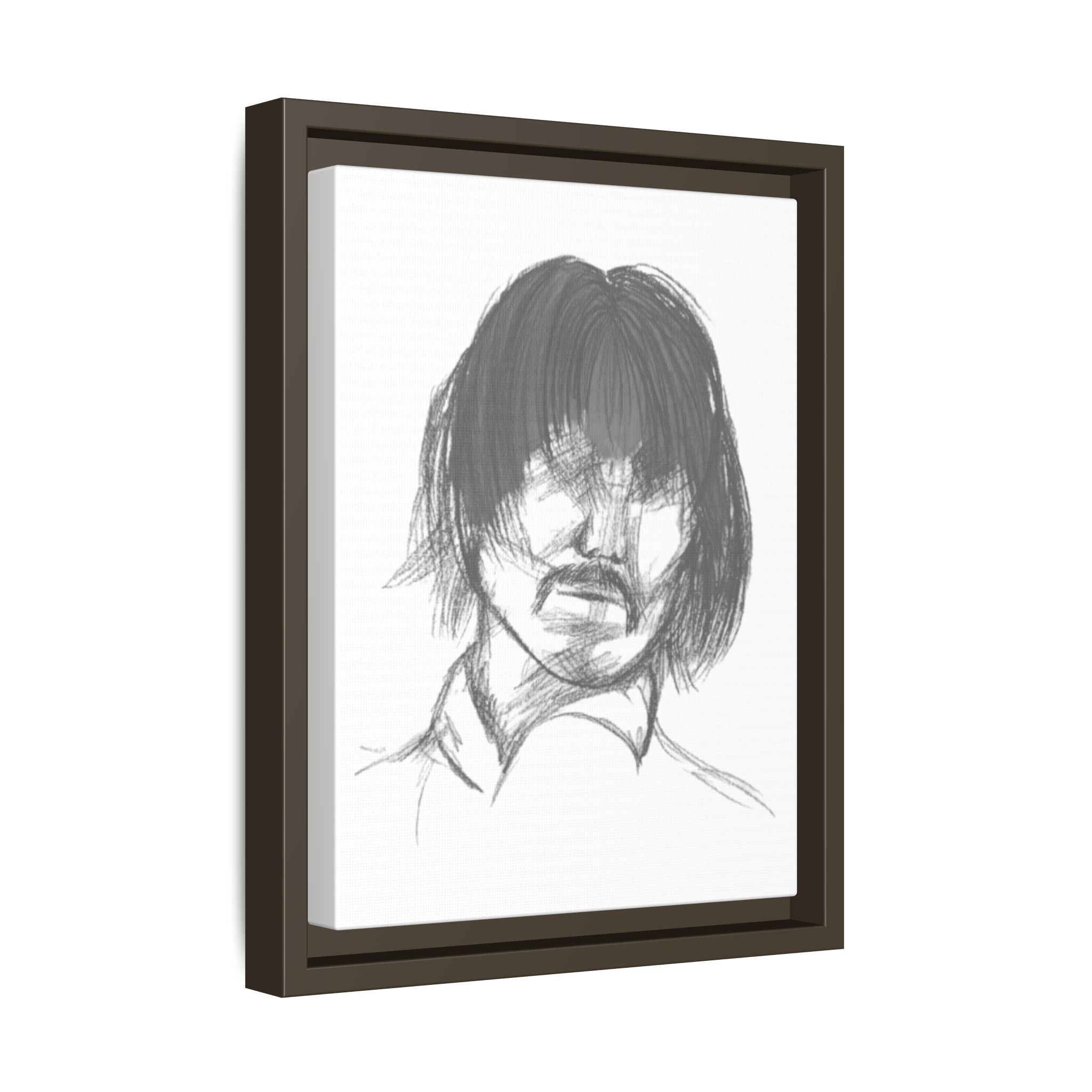"The Man" Framed Matte Canvas Portrait