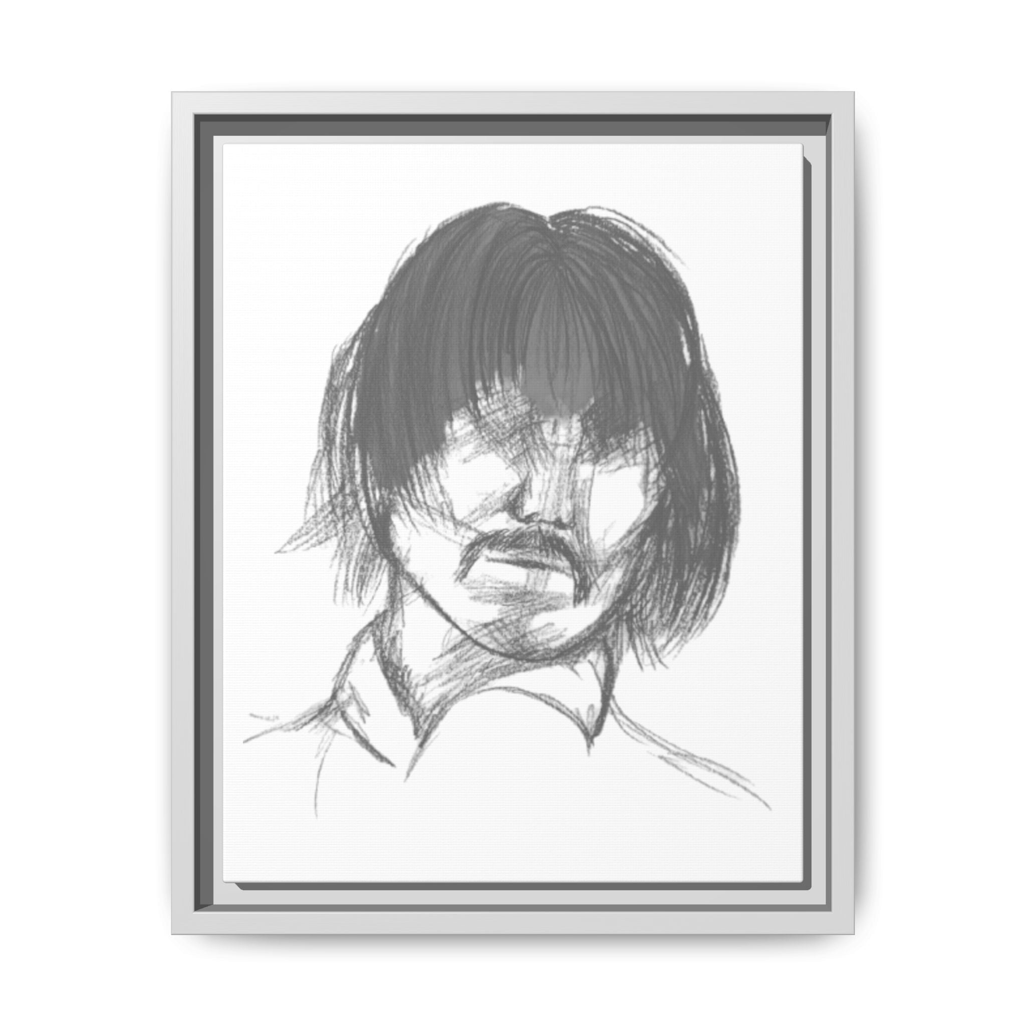 "The Man" Framed Matte Canvas Portrait