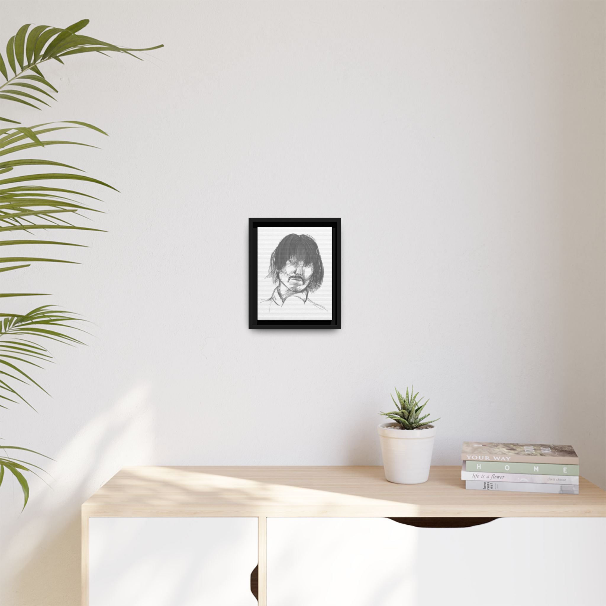 "The Man" Framed Matte Canvas Portrait