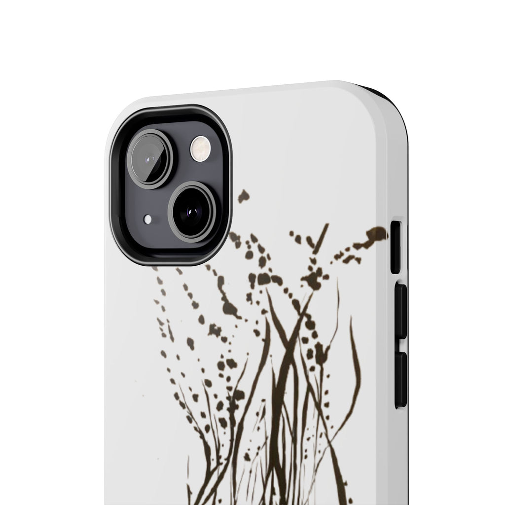 "Ink Face" Tough Phone Case — Abstract Ink Sketch Protective Cover