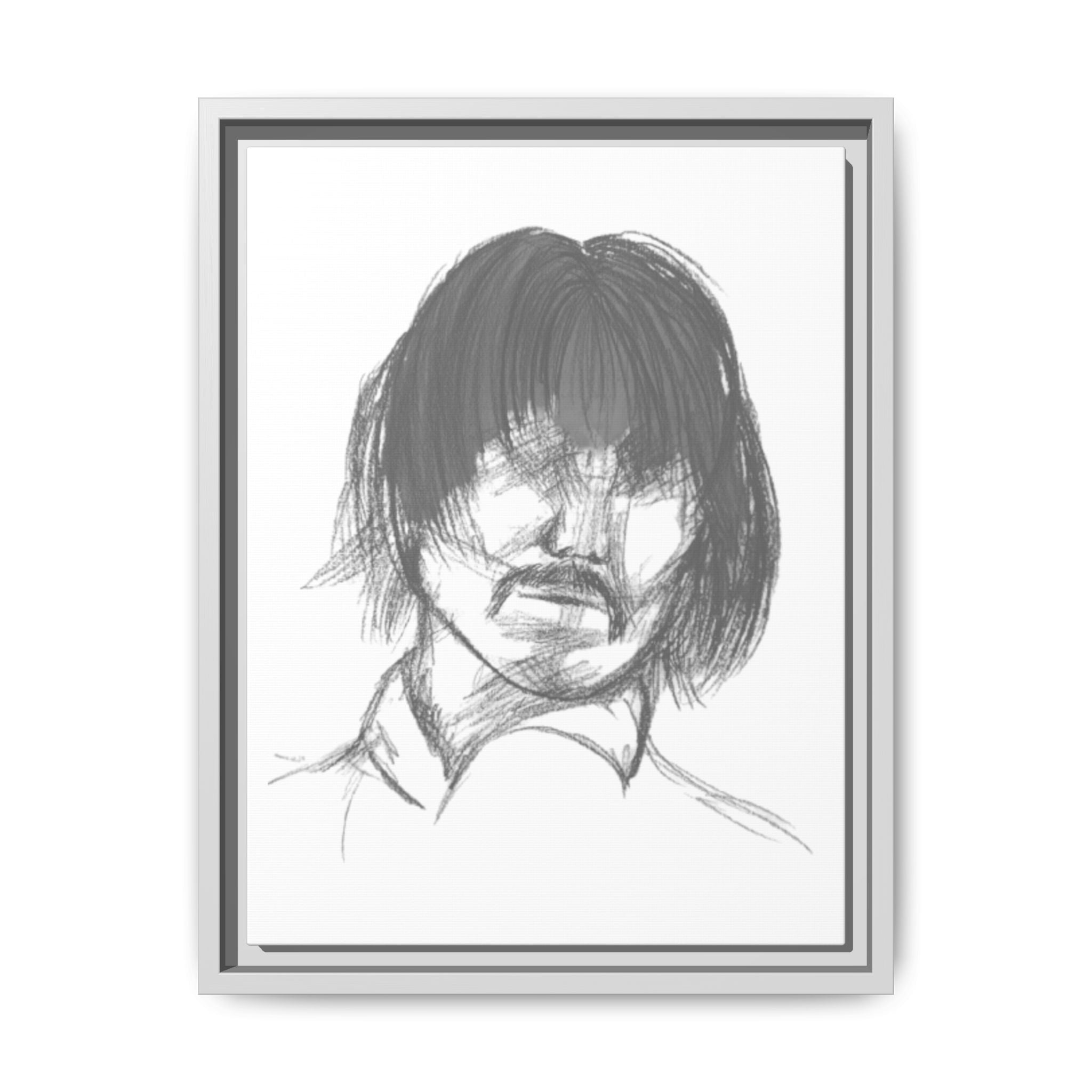 "The Man" Framed Matte Canvas Portrait