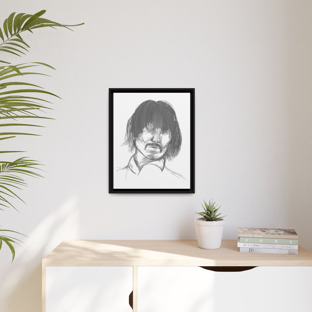 "The Man" Framed Matte Canvas Portrait