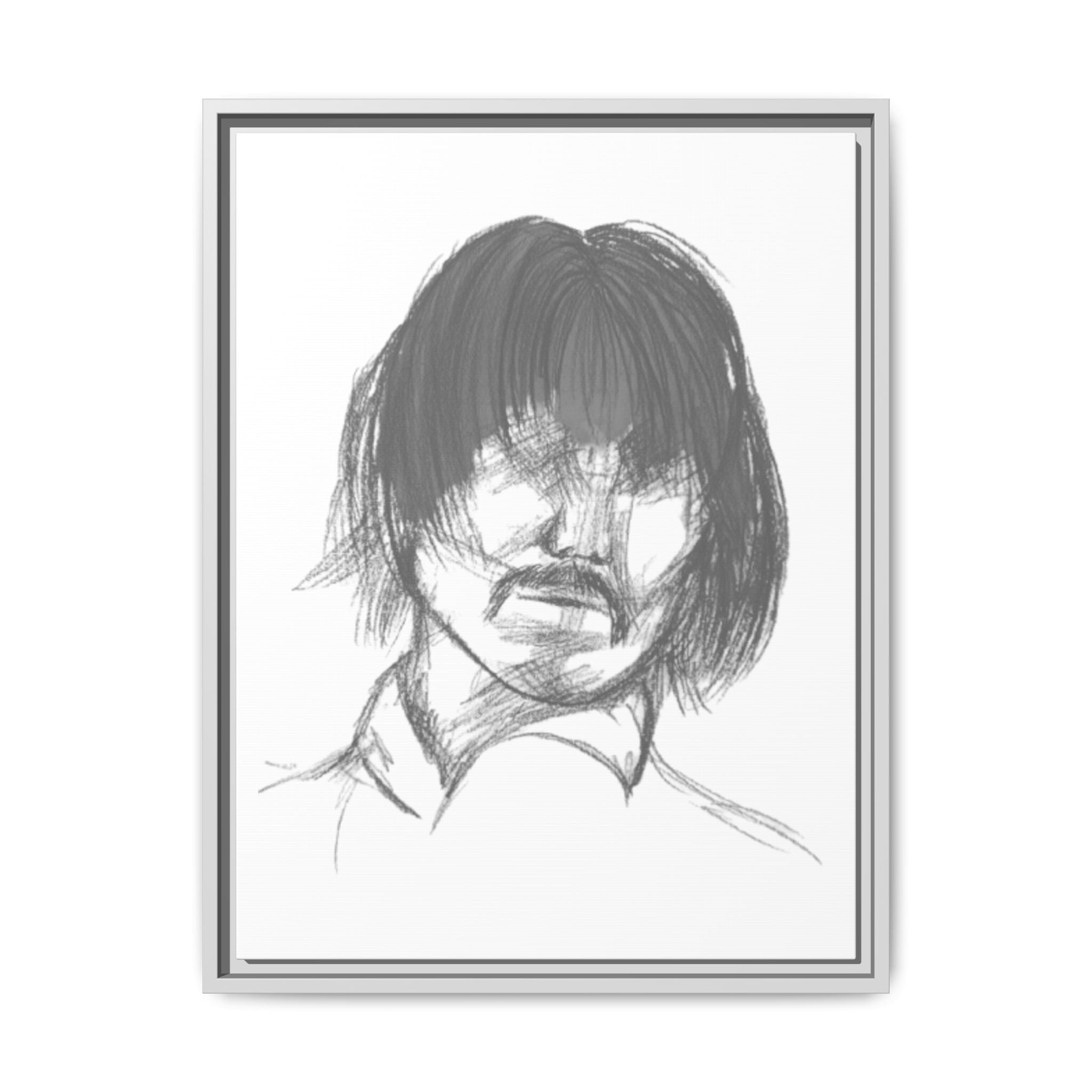 "The Man" Framed Matte Canvas Portrait
