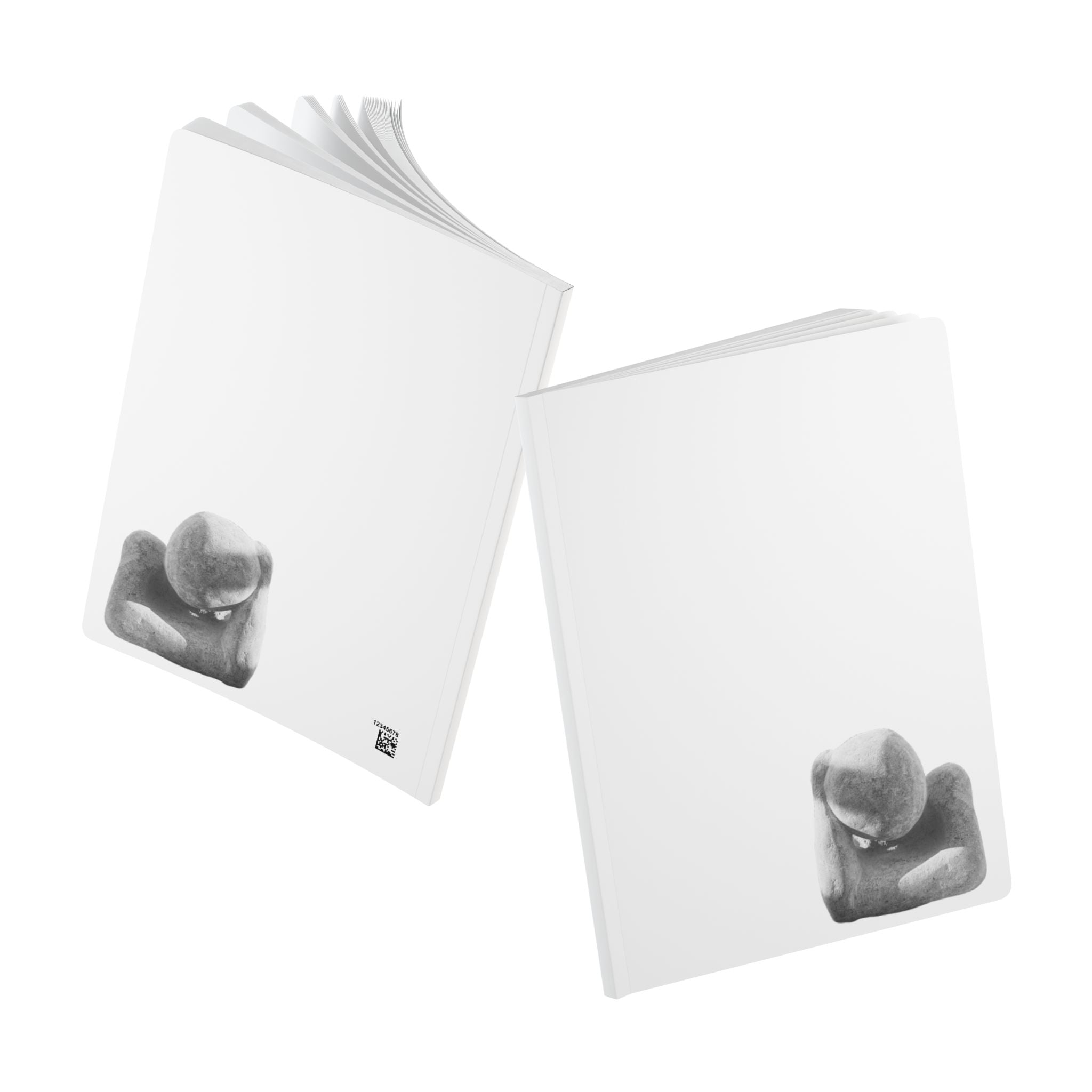 "Leaning Man" Minimalist Softcover Journal