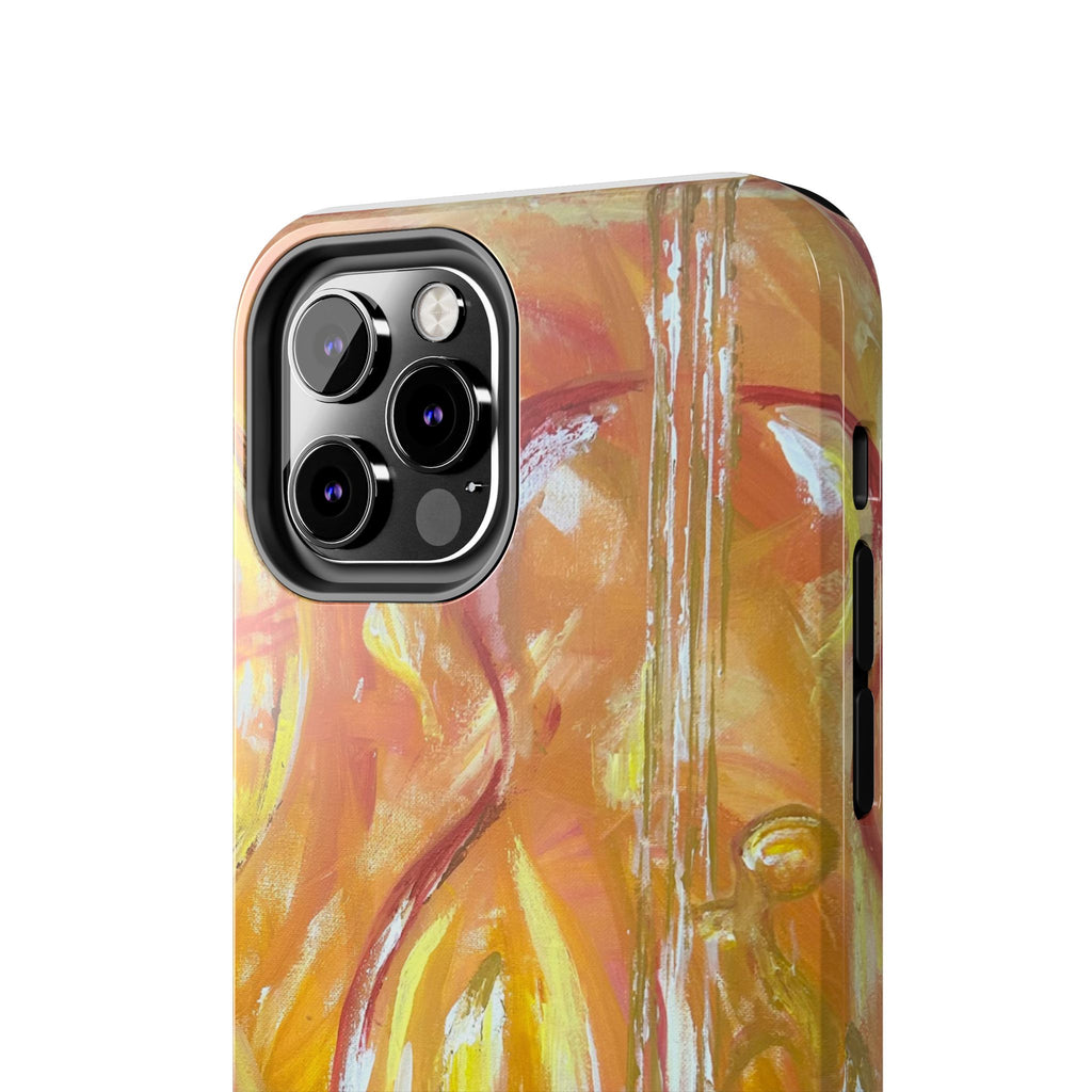 "Guitar People" Abstract Warm Guitar Art Phone Case