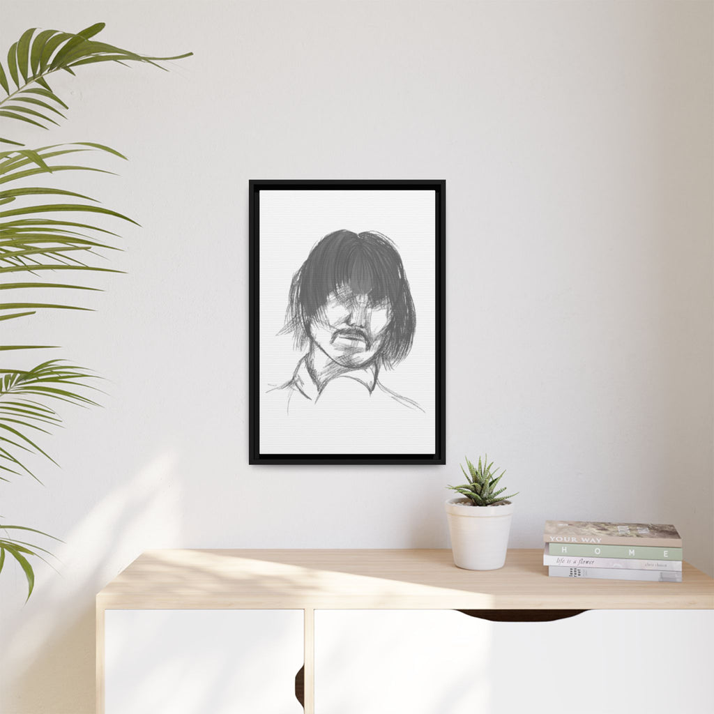 "The Man" Framed Matte Canvas Portrait