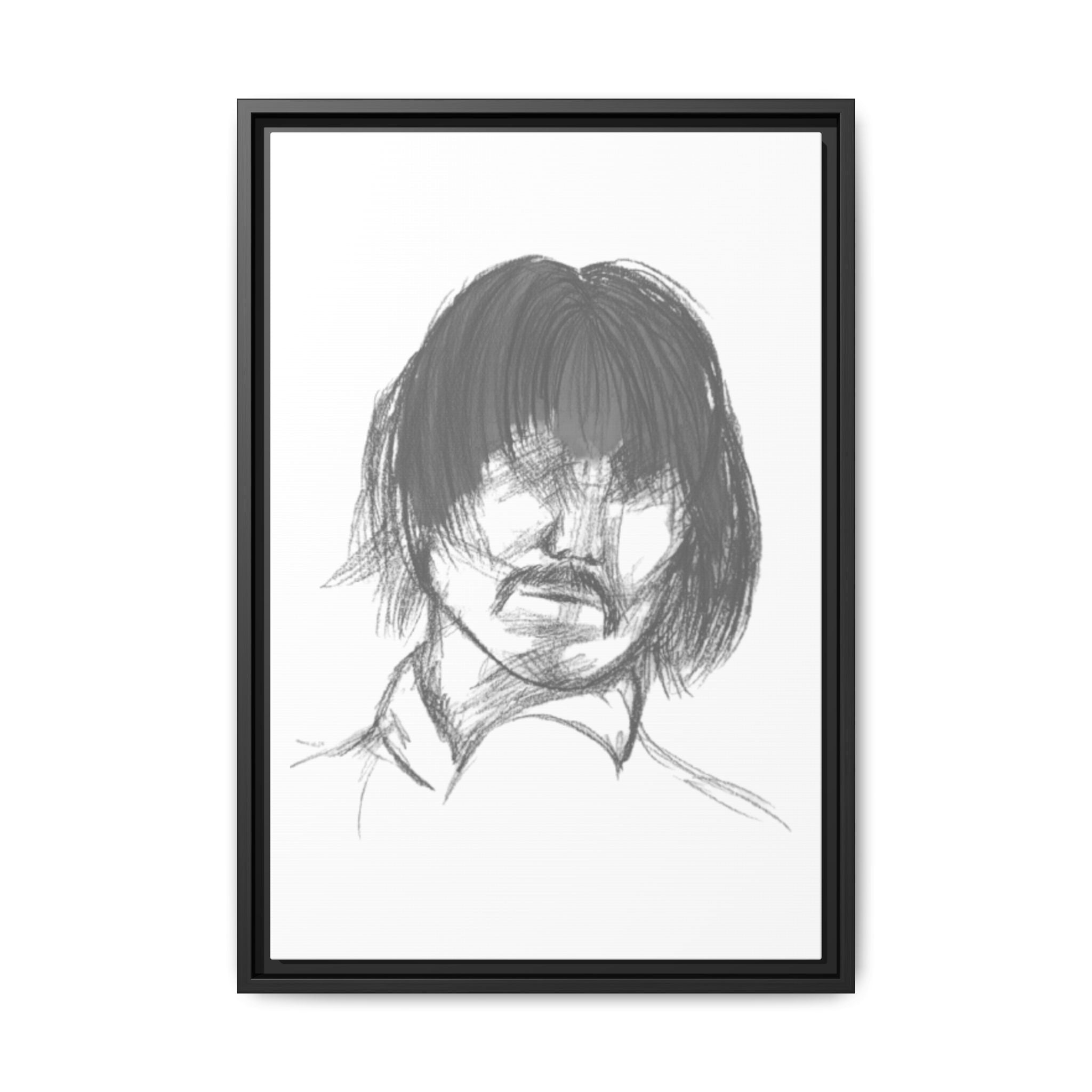 "The Man" Framed Matte Canvas Portrait