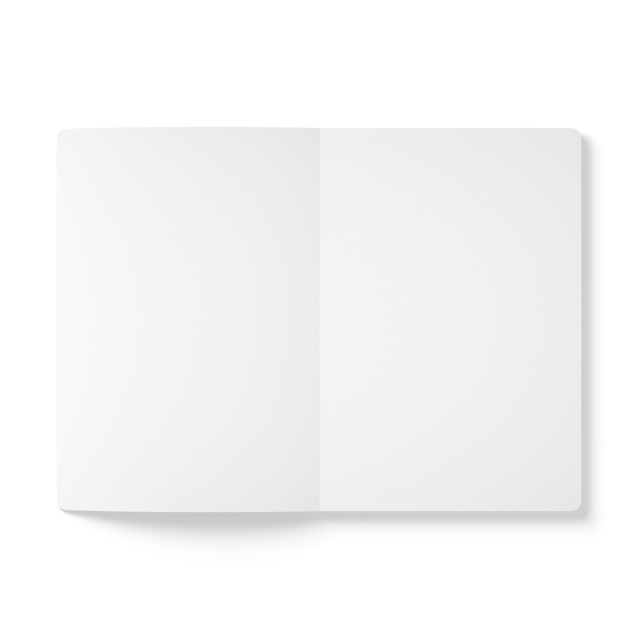 "Leaning Man" Minimalist Softcover Journal