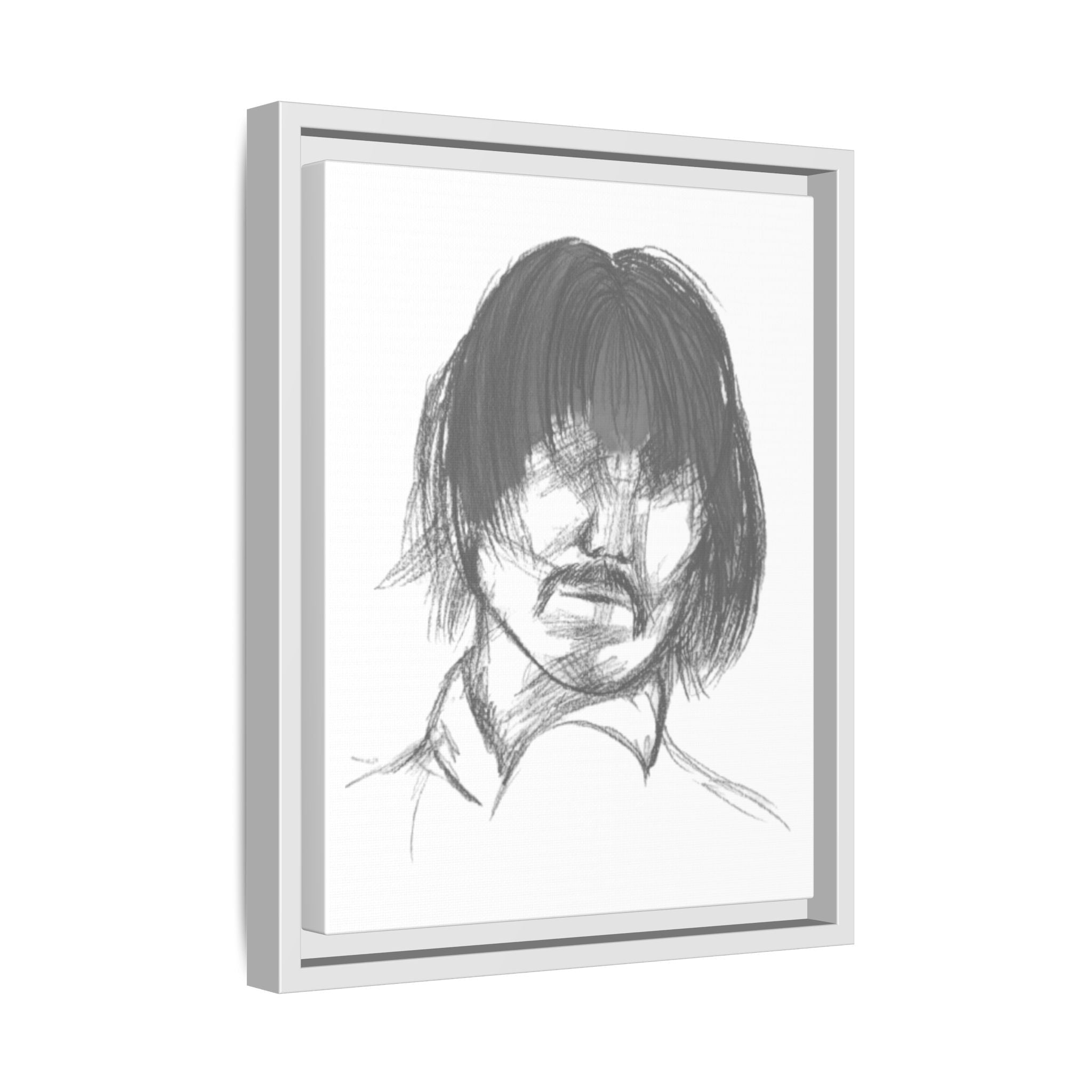 "The Man" Framed Matte Canvas Portrait