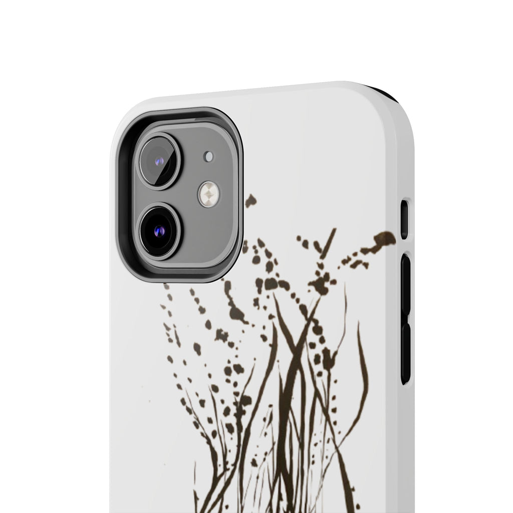 "Ink Face" Tough Phone Case — Abstract Ink Sketch Protective Cover
