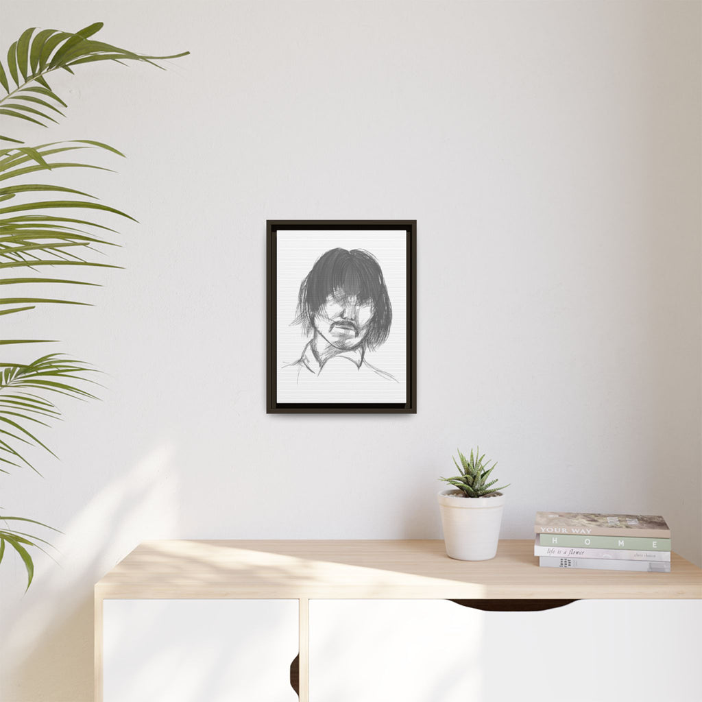 "The Man" Framed Matte Canvas Portrait