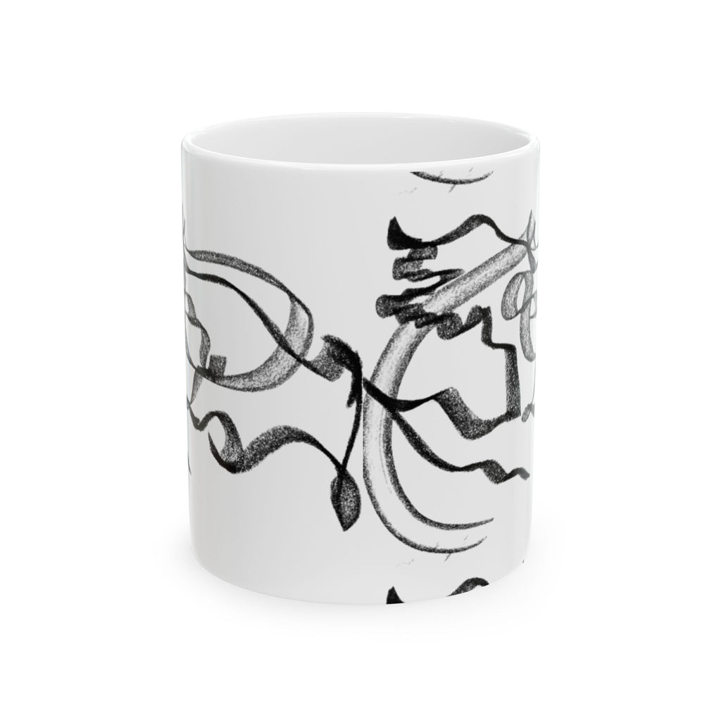 "Brushstroke" Minimalist Coffee Cup (11oz/15oz)