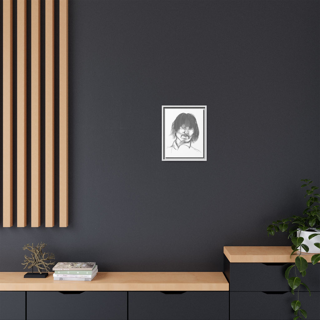 "The Man" Framed Matte Canvas Portrait