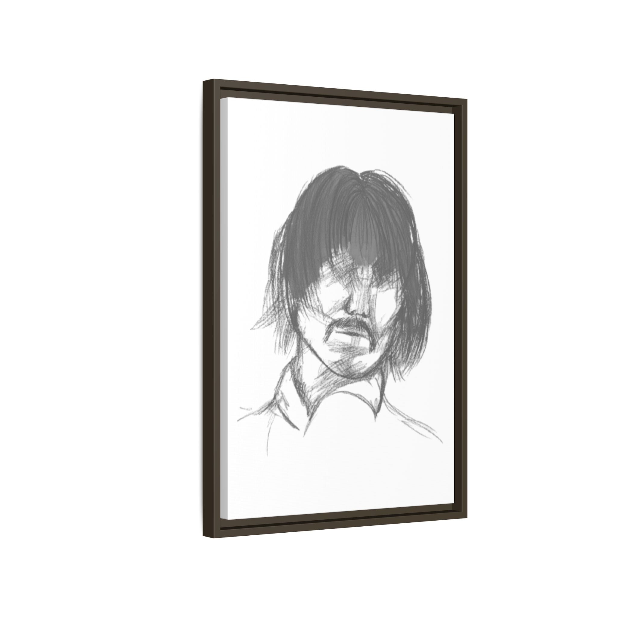 "The Man" Framed Matte Canvas Portrait