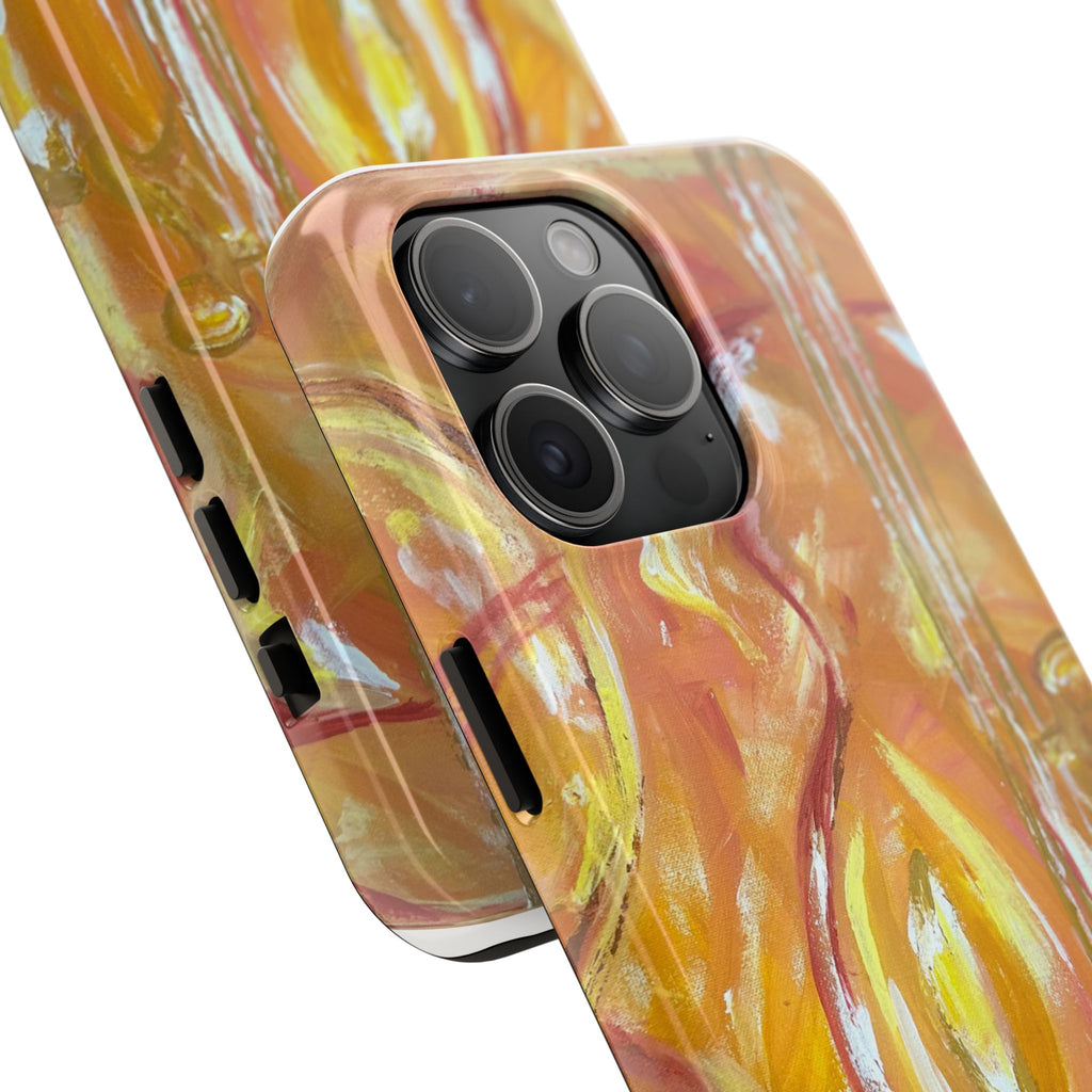 "Guitar People" Abstract Warm Guitar Art Phone Case