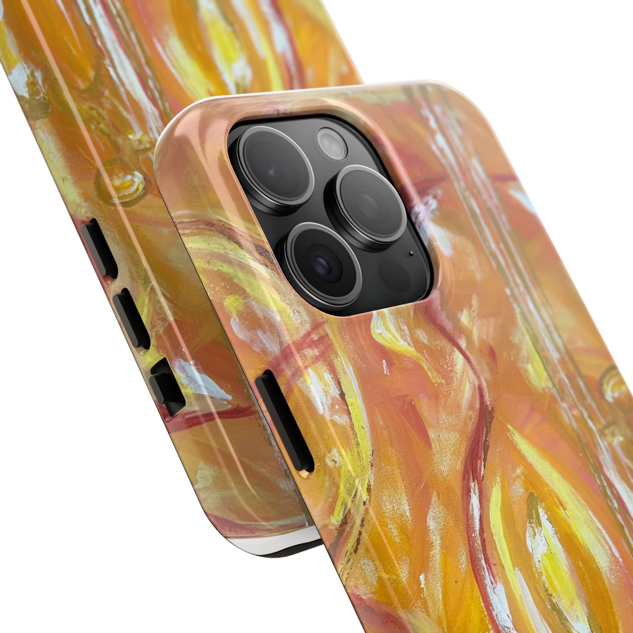 "Guitar People" Abstract Warm Guitar Art Phone Case