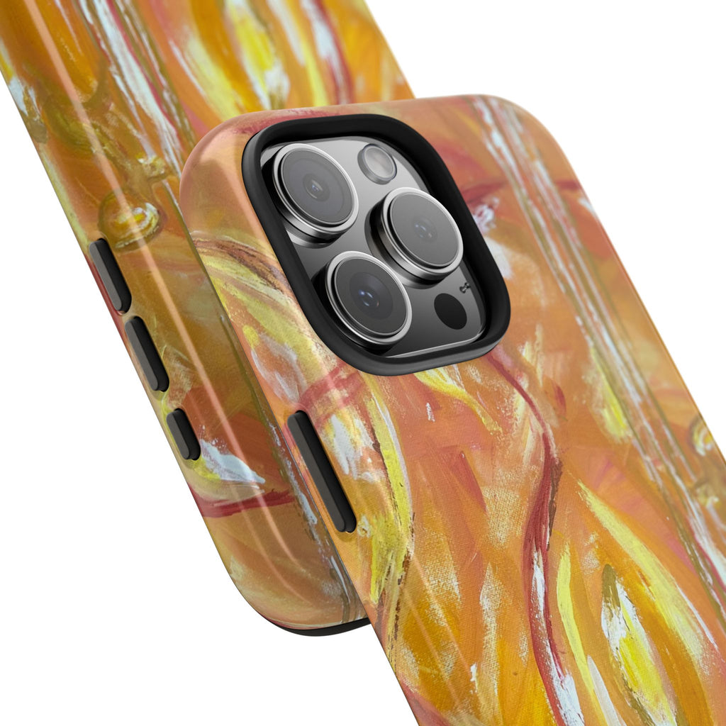 "Guitar People" Abstract Warm Guitar Art Phone Case
