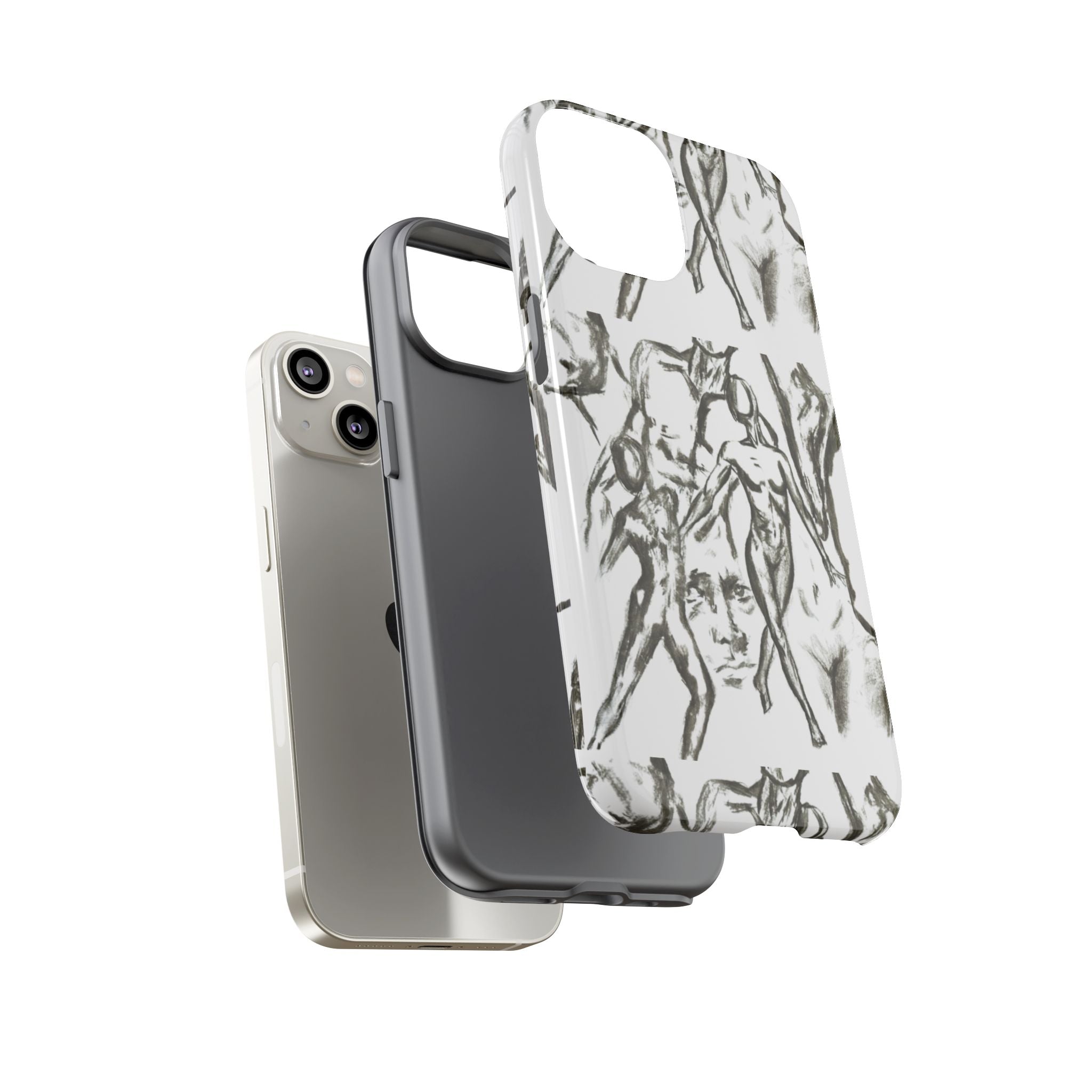 "The Figures" Artistic Figure Pattern Phone Case