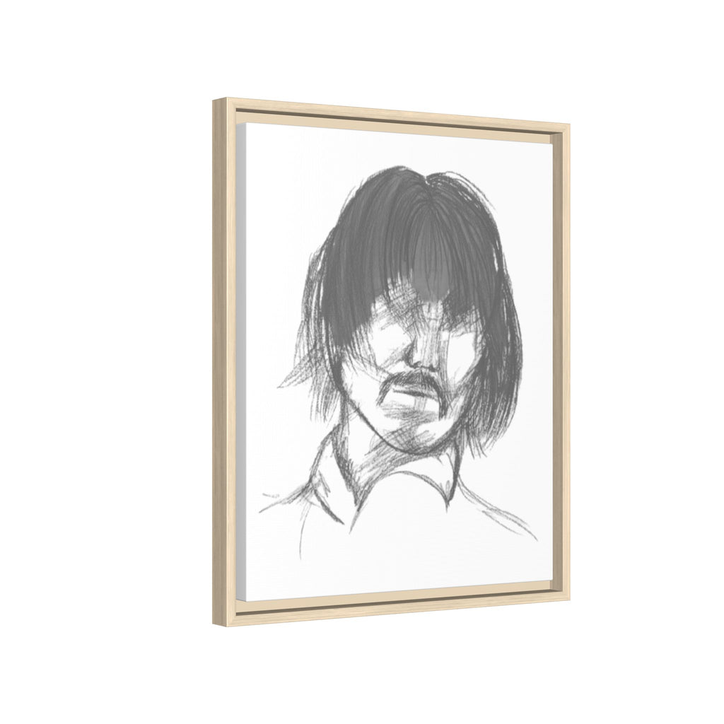 "The Man" Framed Matte Canvas Portrait