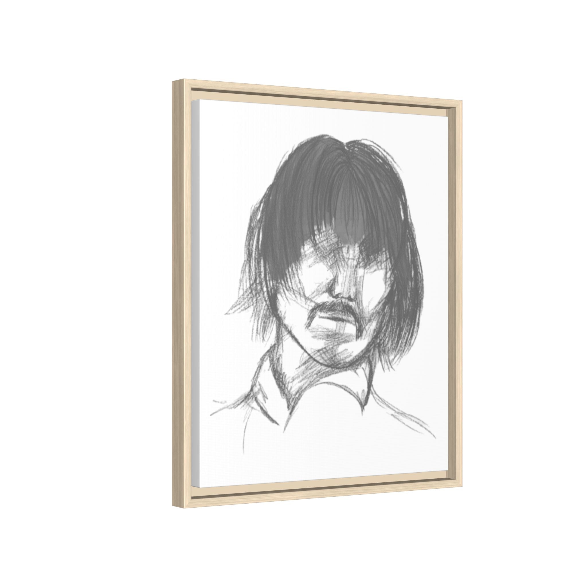 "The Man" Framed Matte Canvas Portrait