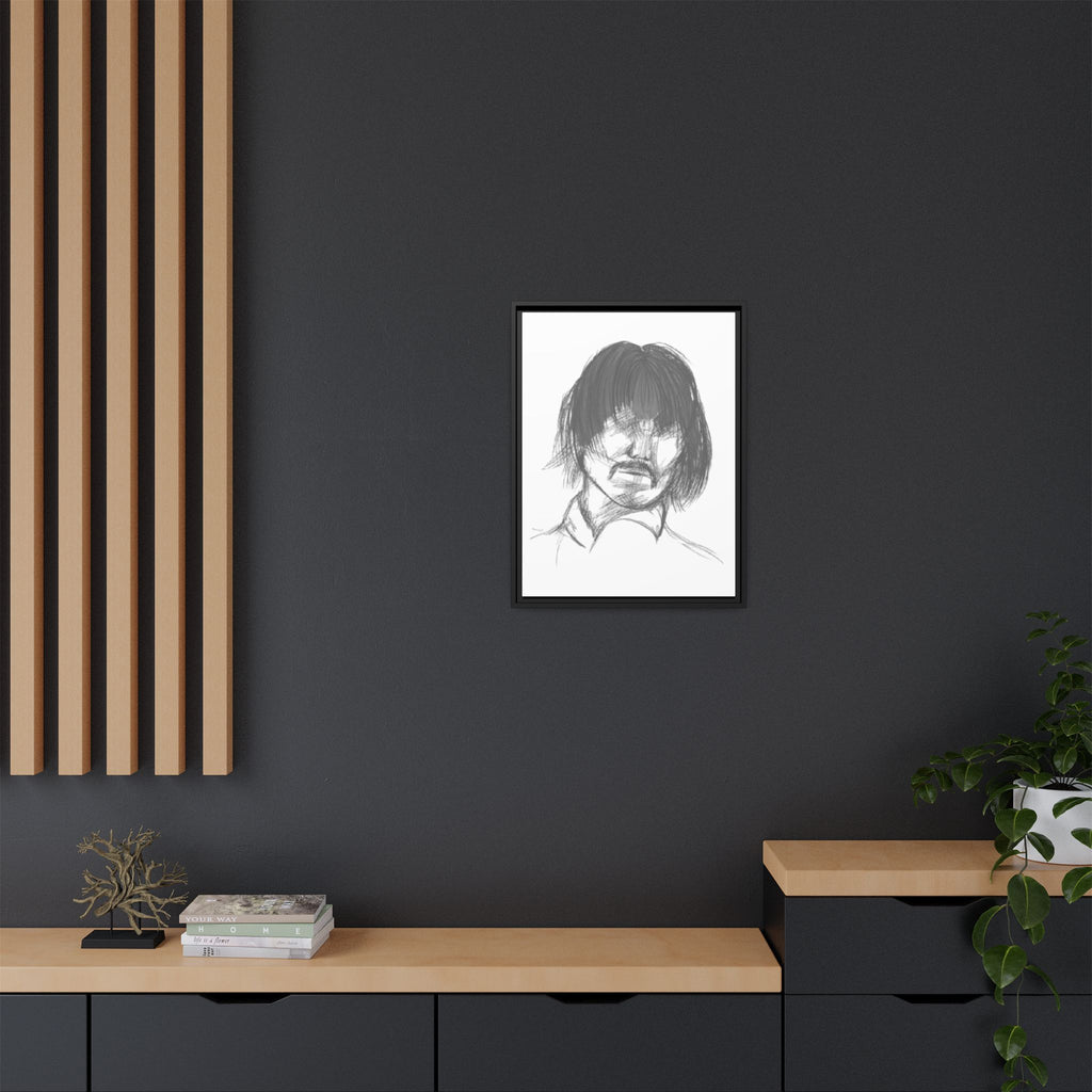 "The Man" Framed Matte Canvas Portrait