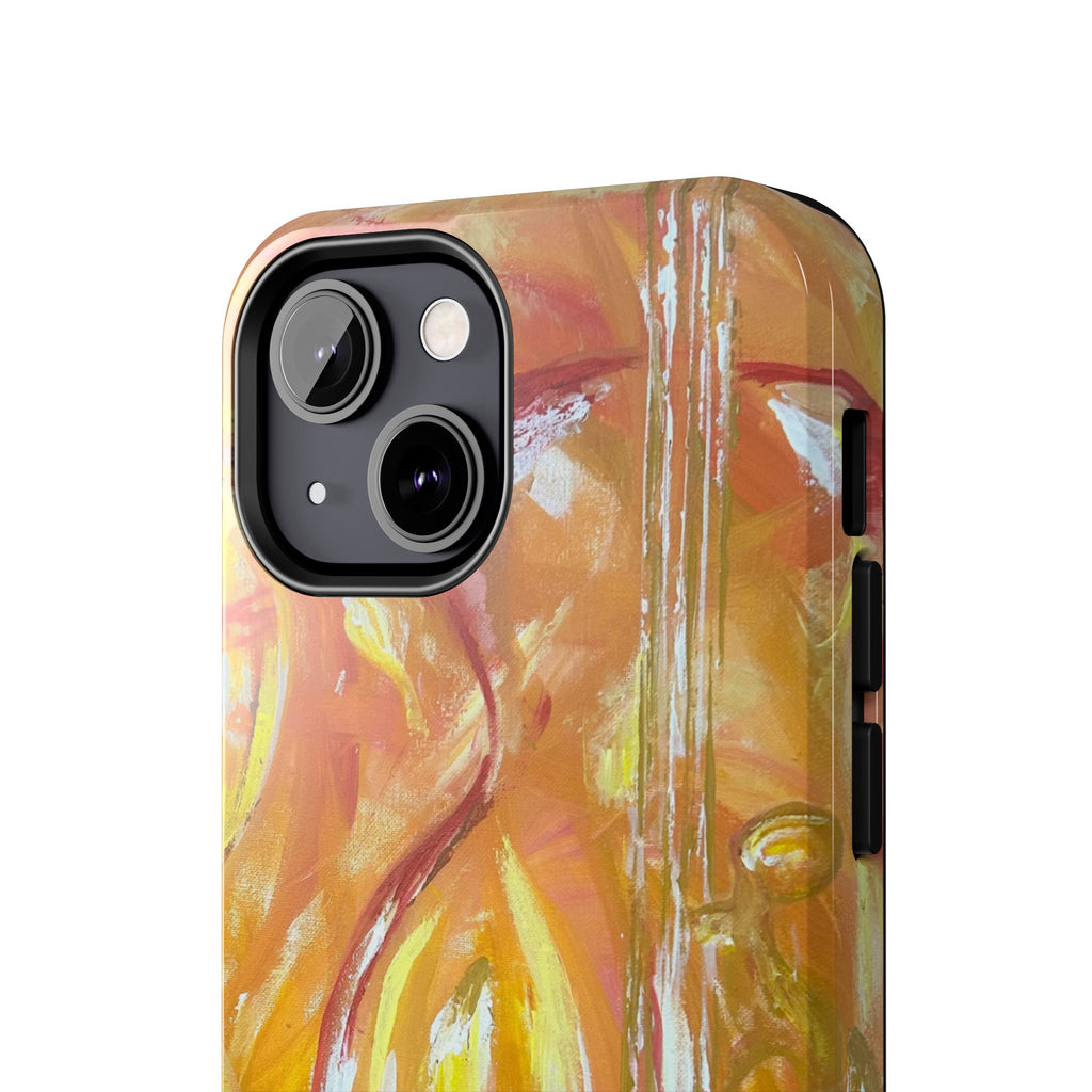 "Guitar People" Abstract Warm Guitar Art Phone Case