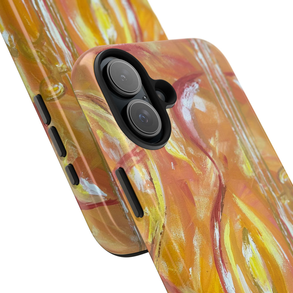 "Guitar People" Abstract Warm Guitar Art Phone Case